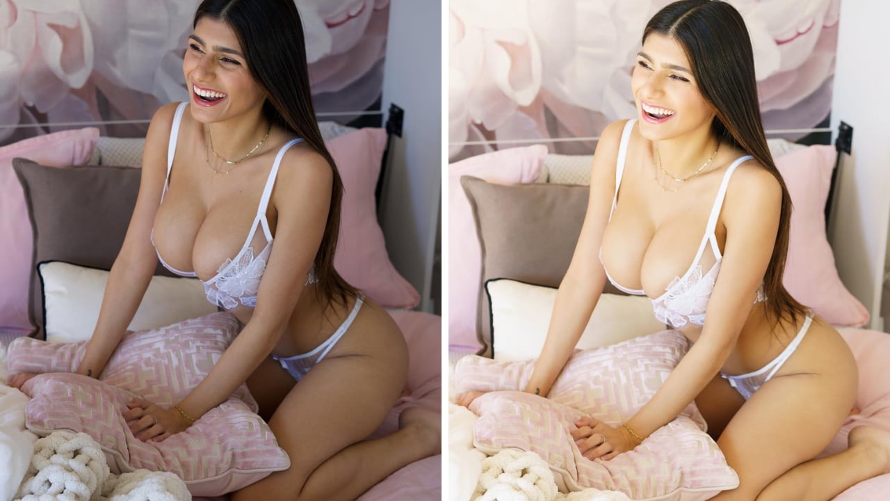 Mia Khalifa y los retoques de sus fotos