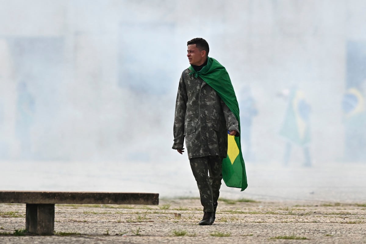 Seguidores del expresidente brasileño Jair Bolsonaro invadieron este domingo el Palacio de Planalto, sede del Ejecutivo, y la Corte Suprema. EFE