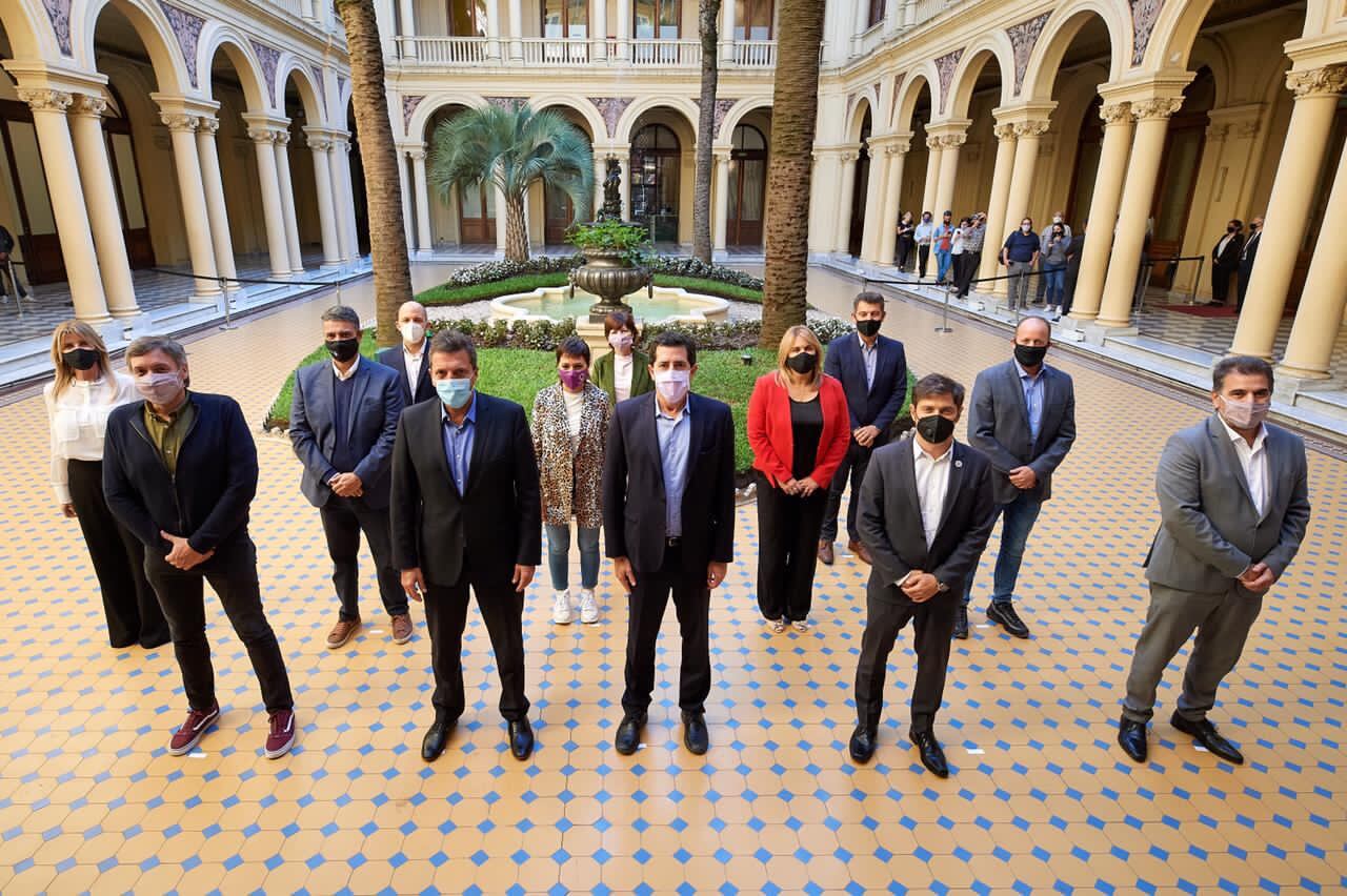 Reunión de intendentes en la Casa Rosada. Foto: Presidencia