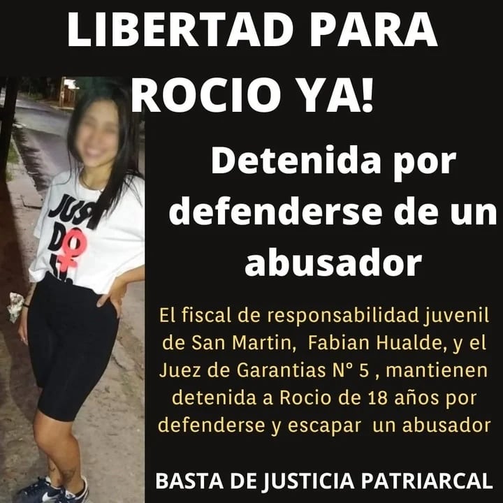 Amigos y familiares de Rocío piden su libertad, luego del confuso hecho.