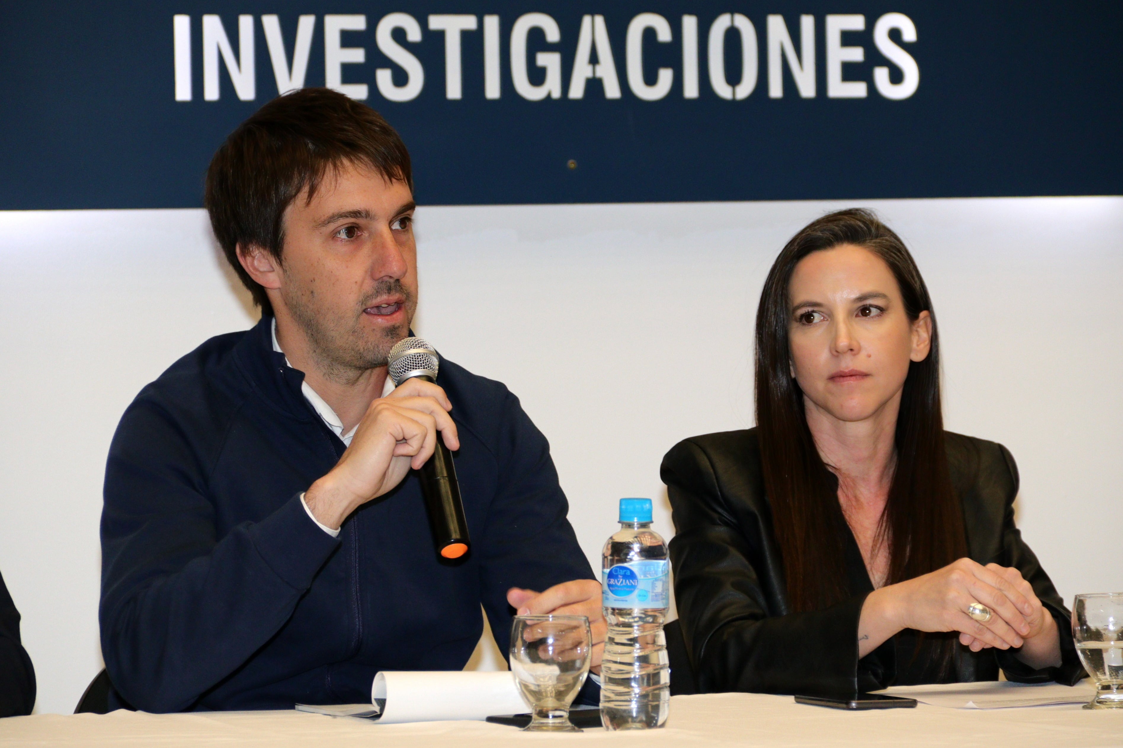 El subsecretario de Tecnología Aplicada a la Seguridad, Leandro Biskupovich, y la ministra de Seguridad y Justicia, Mercedes Rus. Foto: Prensa Mendoza