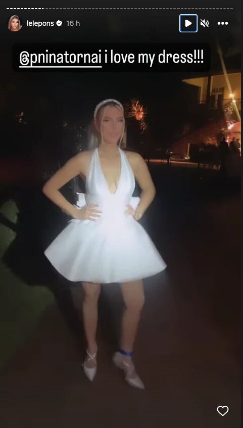 Los magnificos vestidos de Lele Pons para su boda