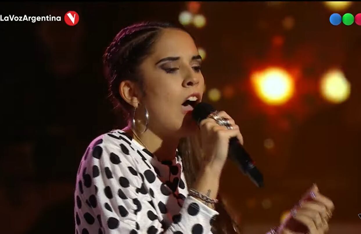 Luciana Irigoyen en "La Voz Argentina".