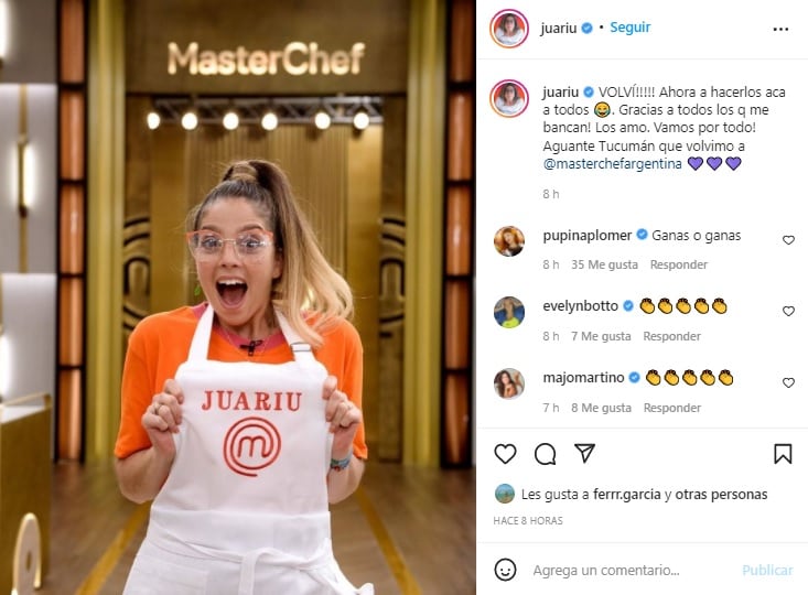 Juariu y Denise Dumas ganaron el repechaje de "Masterchef Celebrity 3" y vuelven a la competencia