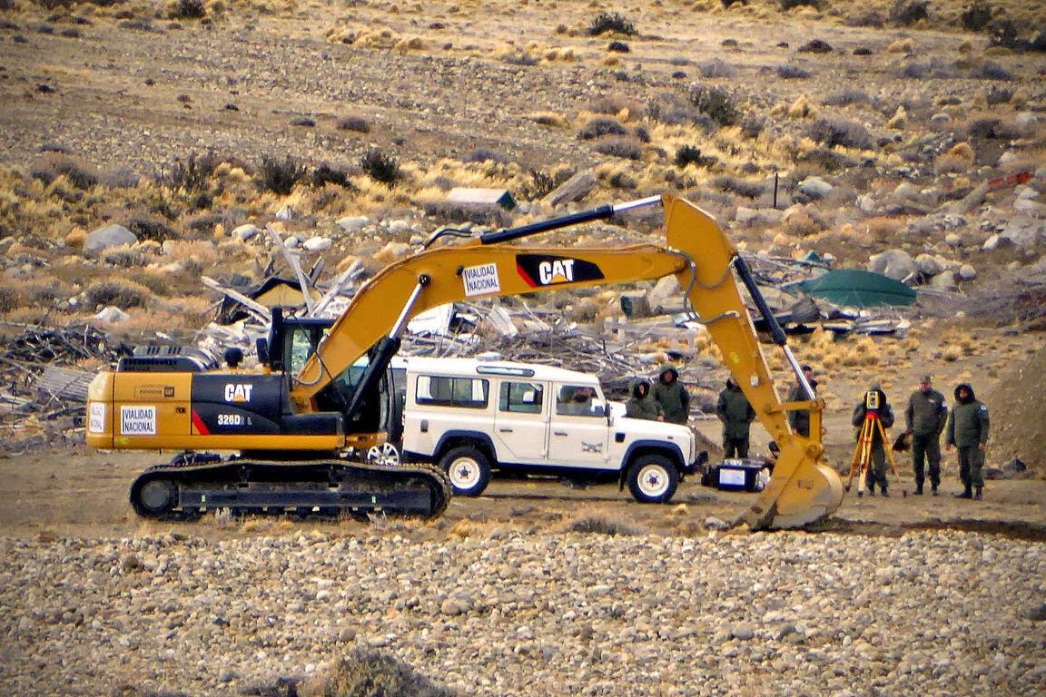 La estancia Cruz Aike, a 50 kilómetros de El Calafate, fue allanada y rastrillada dos veces en busca de supuestos bienes ocultos. Fuente: LA NACION