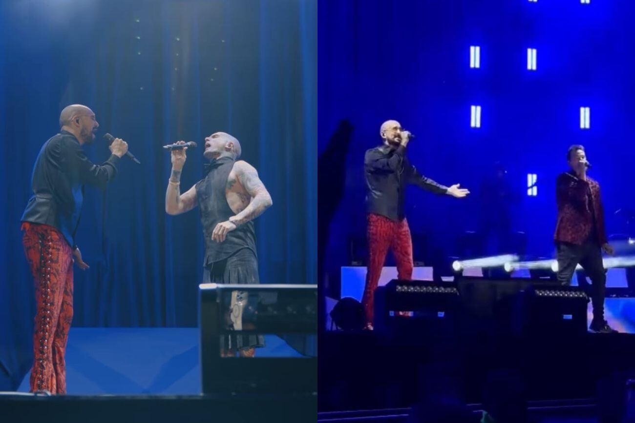 Emanuel Noir y Chano cantaron junto a Abel Pintos en un estadio Vélez repleto (Capturas de pantalla)