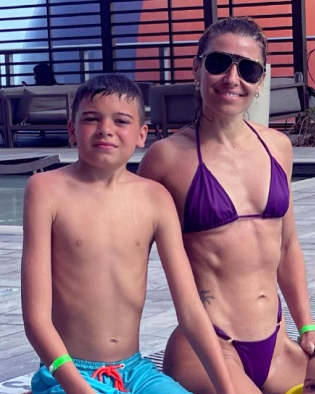 Mariana Brey, de vacaciones con sus hijos