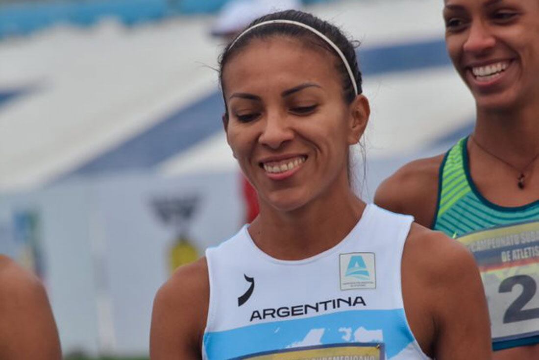 Cambio de planes. Marcela Gómez representó al país en el Sudamericano de Atletismo de Guayaquil, en mayo pasado. El torneo iba a disputarse originalmente en Argentina, y ella deseaba volver al país. (Sebastián Lasquera / Prensa Cada)