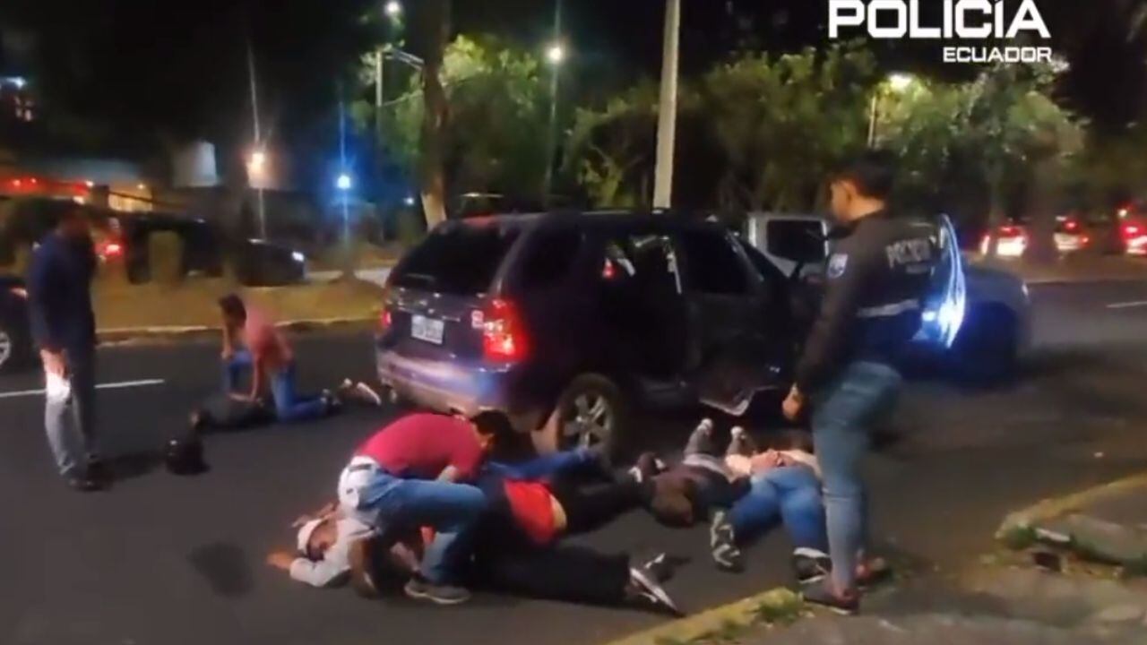 Seis personas fueron detenidas por las explosiones. Foto: Policía de Ecuador.