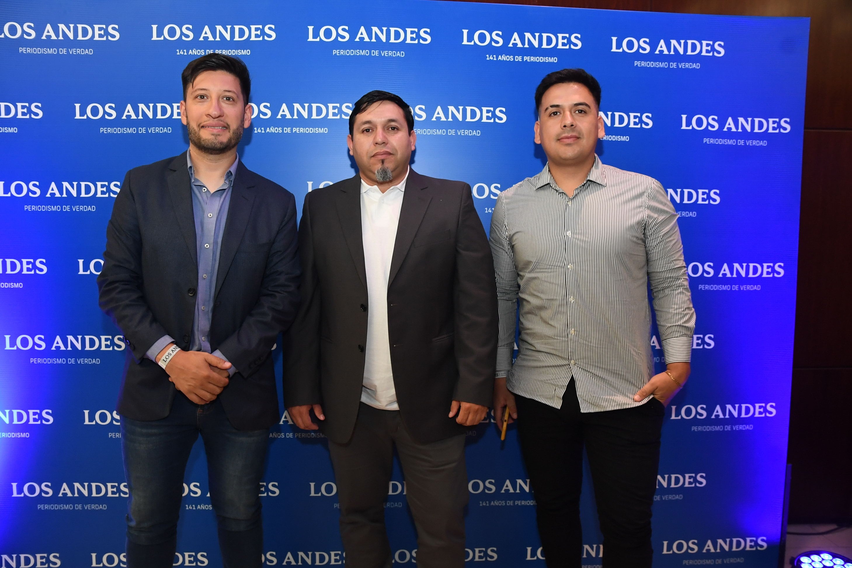 Lucas Laborda, Elian Oviedo y Jonathan Jofre.