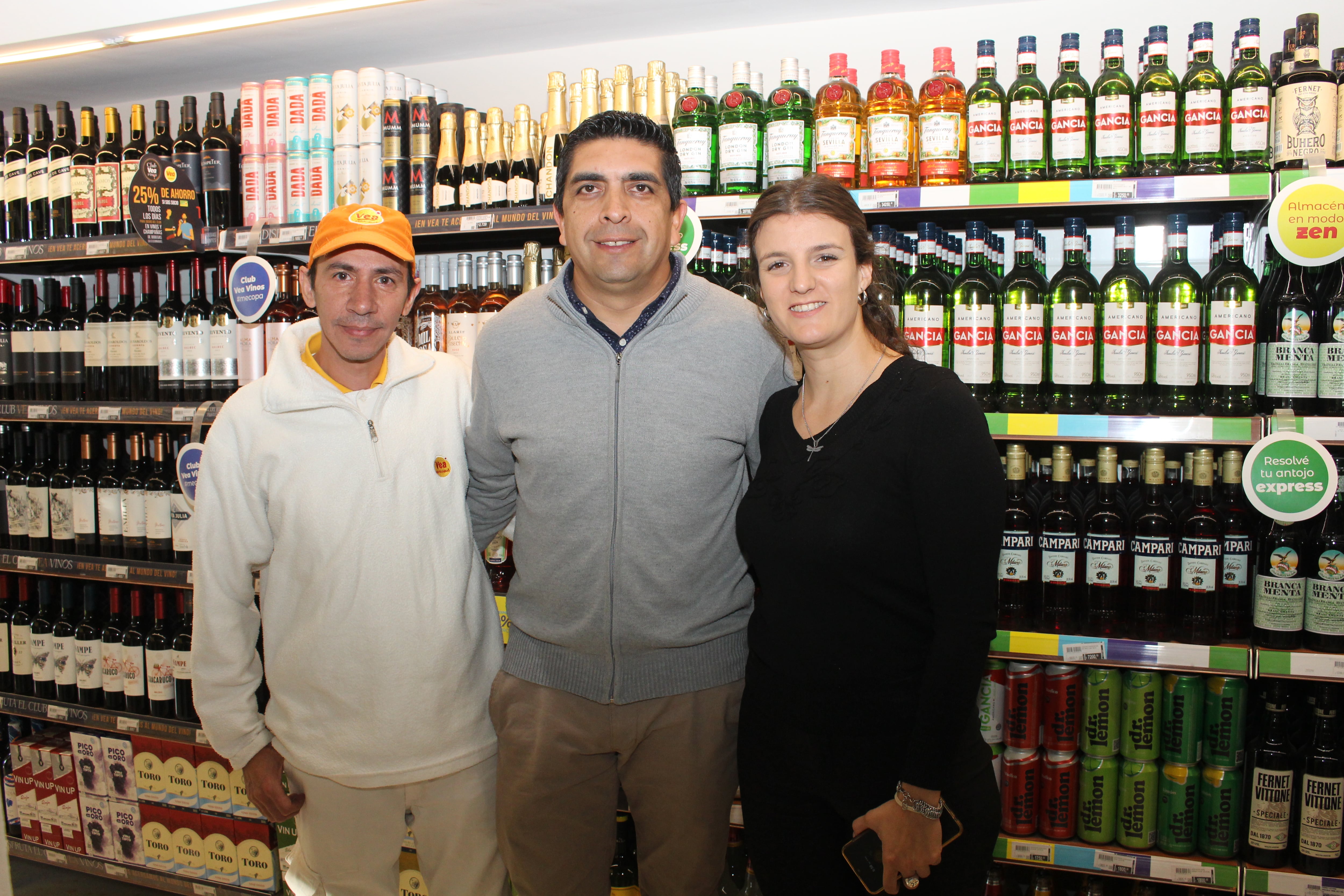 Miguel Colombo, Javier Jorquera y Florencia Navarro.