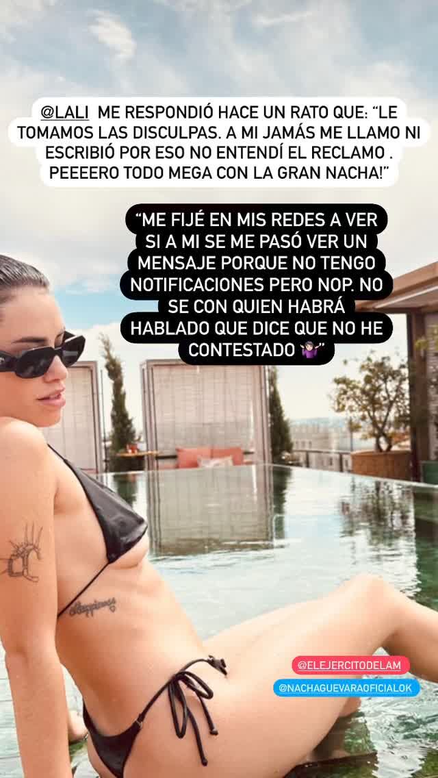 La respuesta de Lali a Nacha