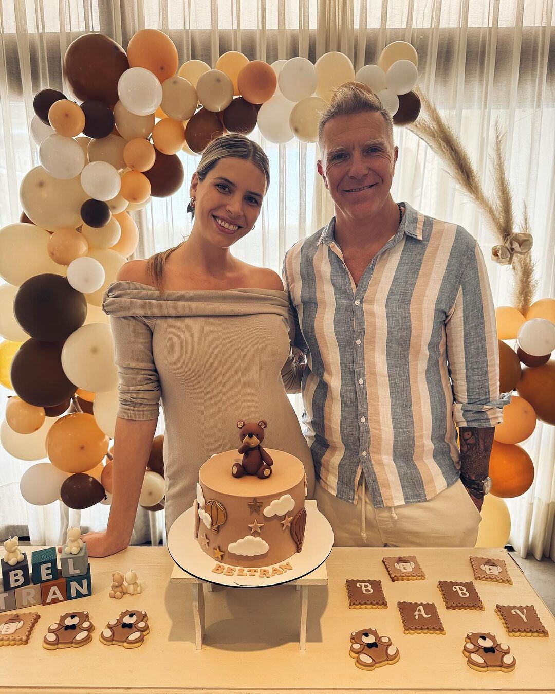 El baby shower del bebé de Alejandro Fantino y Coni Mosqueira. Gentileza Instagram.