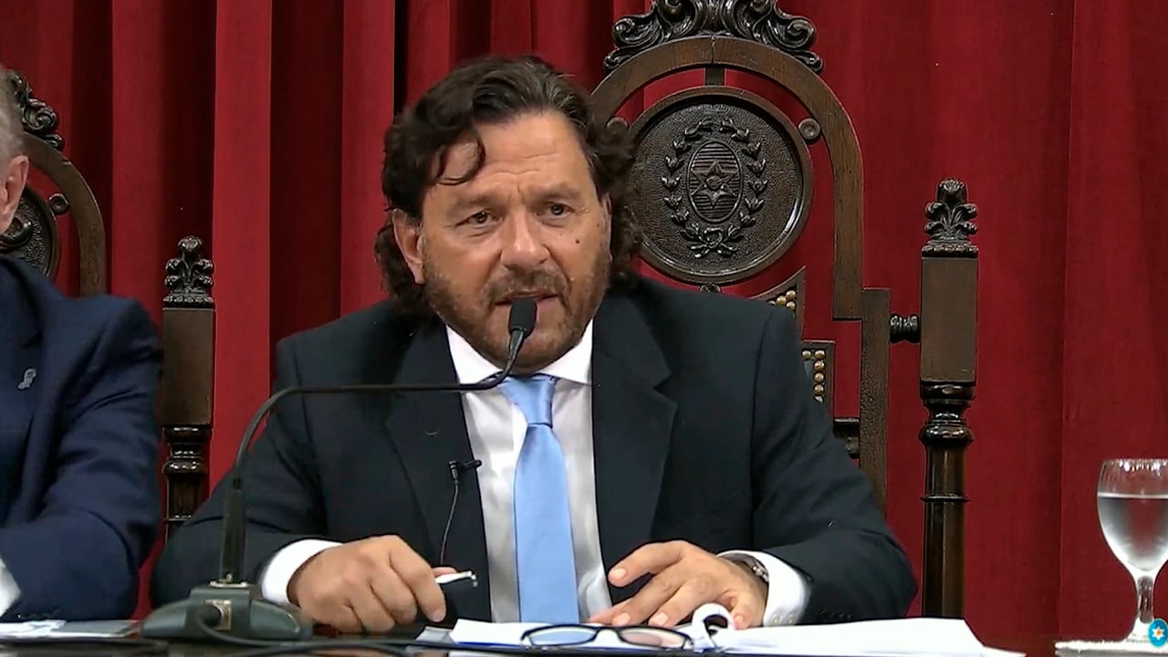 El gobernador de Salta, Gustavo Sáenz. Captura: YouTube / Gobierno de Salta