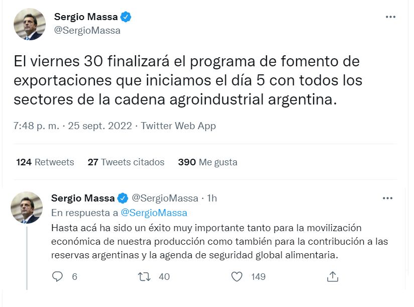 Twitter Sergio Massa