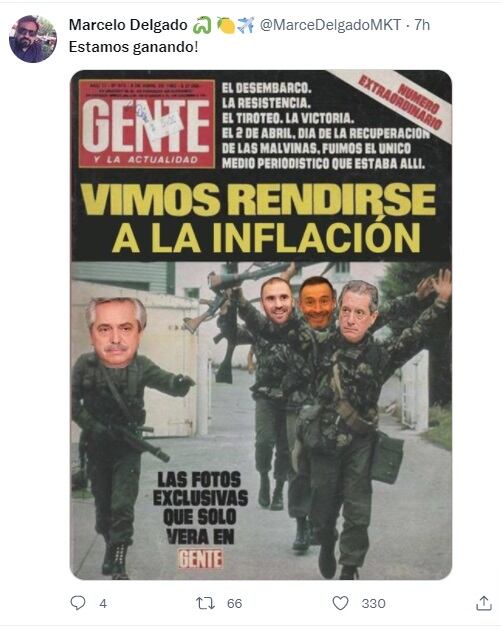 Los memes en las redes sociales por "la guerra contra la inflación" (Twitter)