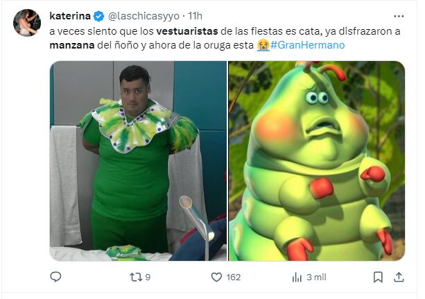 Se burlaron del disfraz de Manzana en Twitter