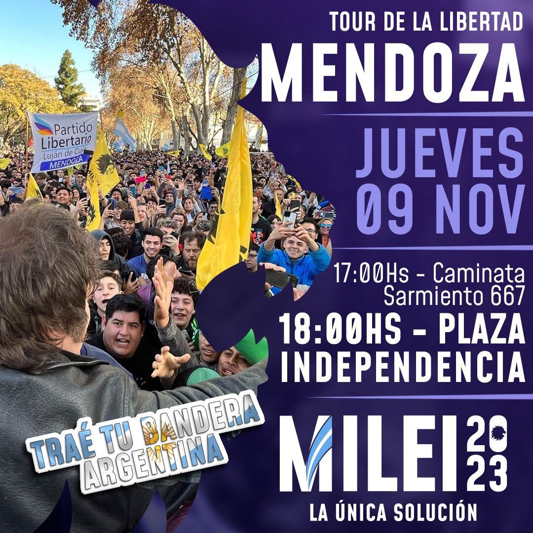 Javier Milei en Mendoza