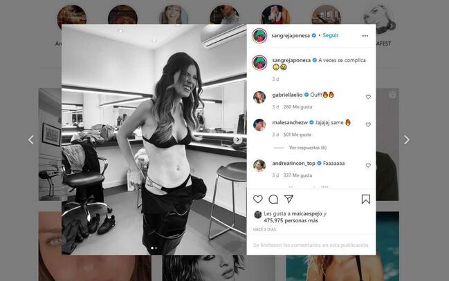 China Suárez y las limitaciones que puso en su cuenta de Instagram