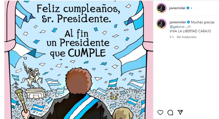 El presidente está cumpliendo años este martes.