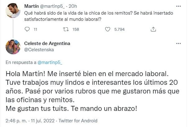 La chica de los remitos