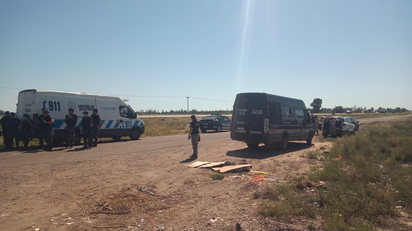 La policía busca a Lobos en Maipú. Gentileza ministerio de seguridad.