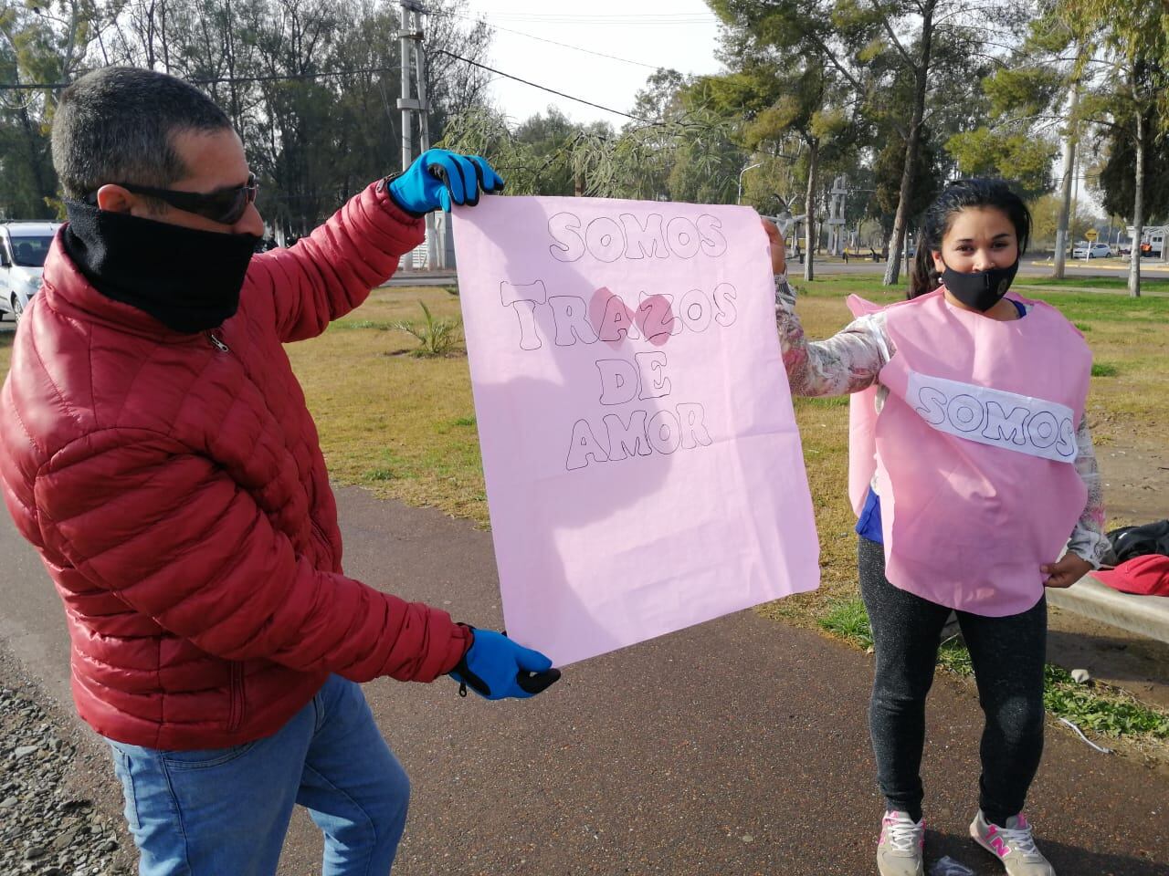 Militantes esperaron la llegada de Alberto Fernández. Gentileza Matías Pascualetti.