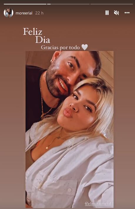 Morena Rial junto a su nuevo novio.