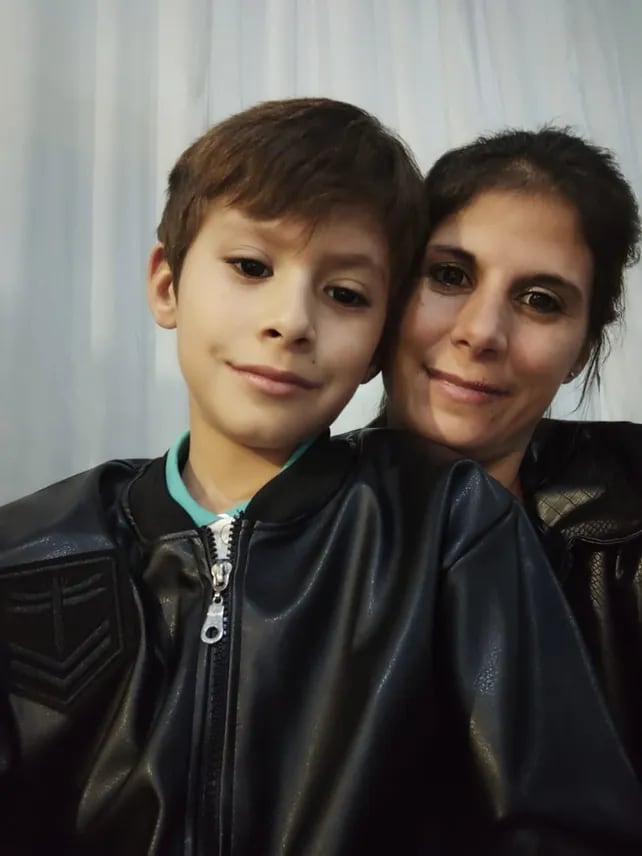 Vanesa con su hijo Pablo - Gentileza