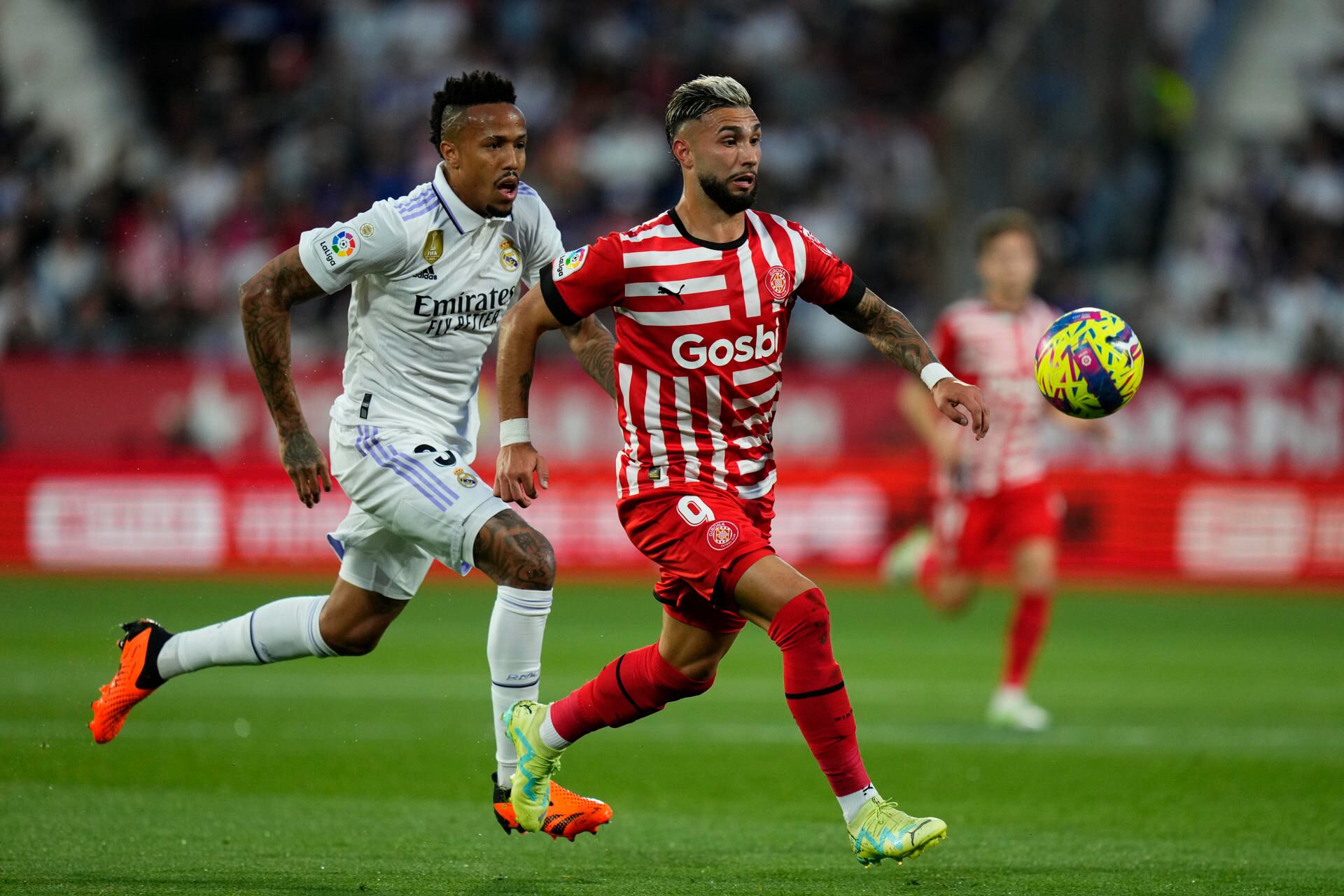 Valentín Castellanos le convirtió cuatro goles al Real Madrid en el triunfo del Girona 4-2 / EFE.