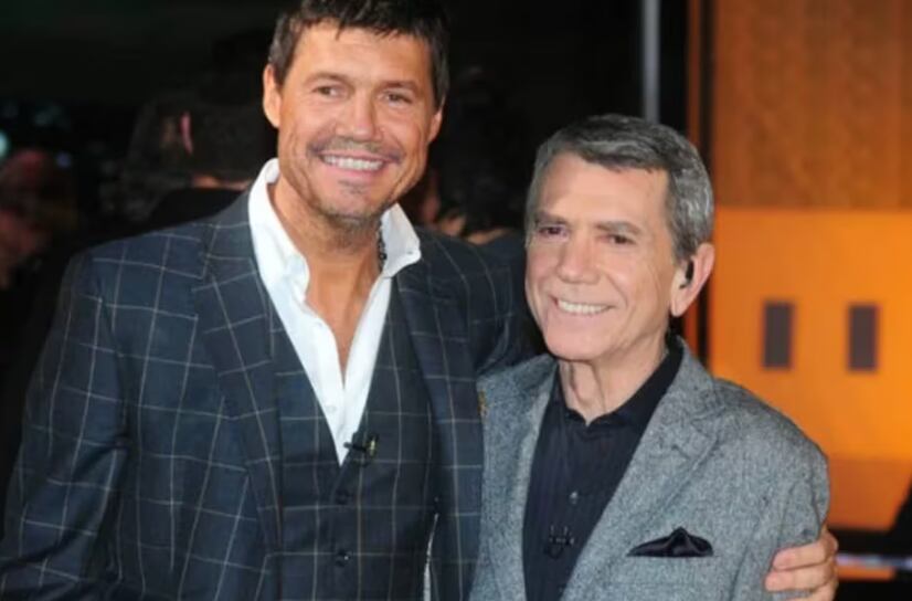 Juan Alberto Badía y Marcelo Tinelli.