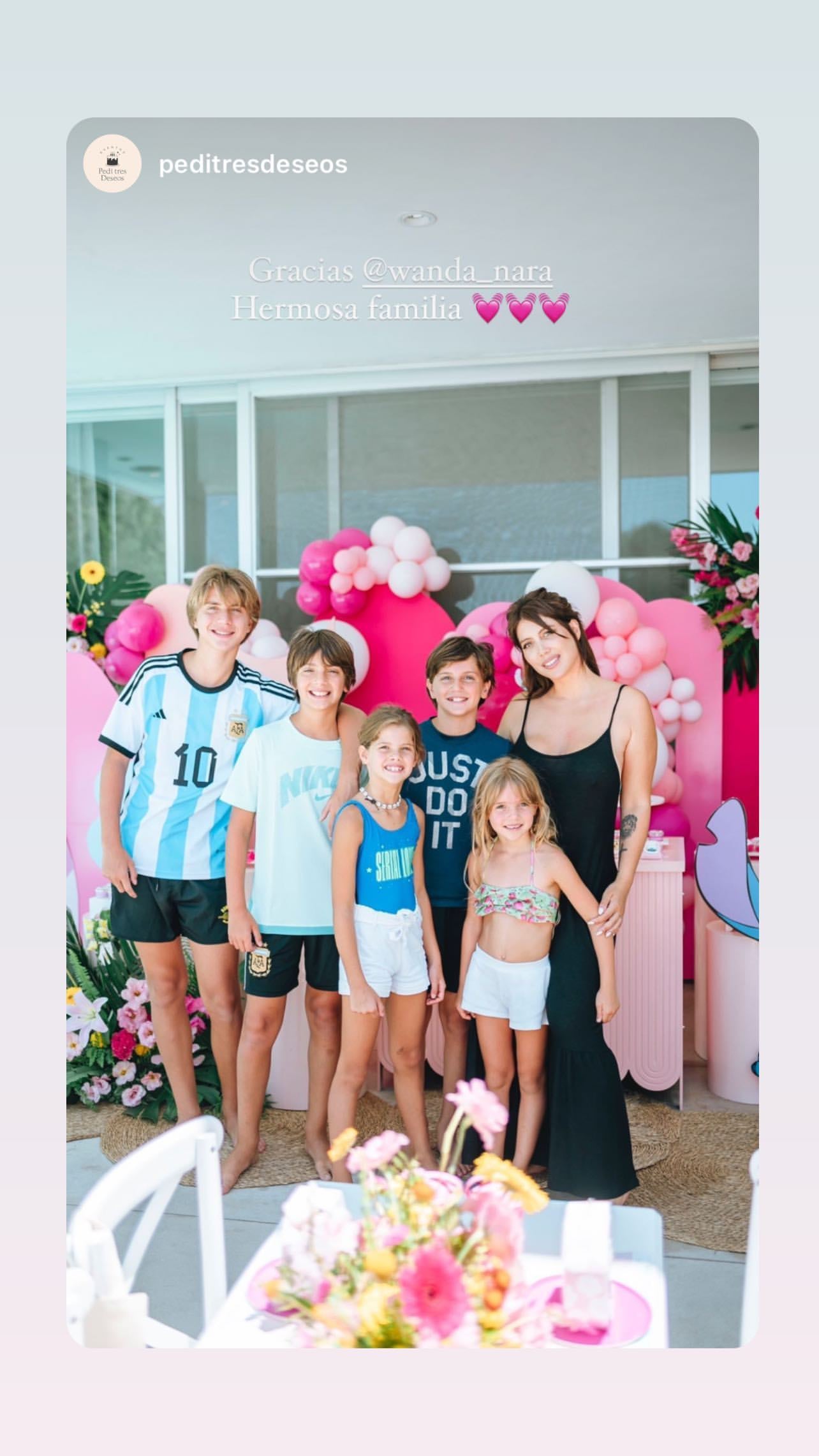 Wanda Nara le organizó una megafiesta a su hija Francesca por su cumpleaños.