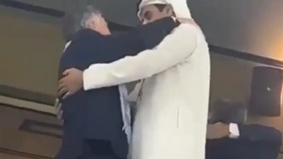 Macri con el emir de Qatar.