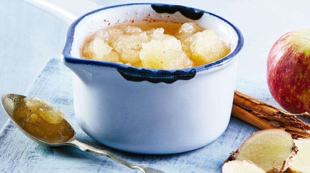 El dulce y antioxidante de la manzana, unido a las propiedades del jengibre son una excelente combinación en mermeladas.