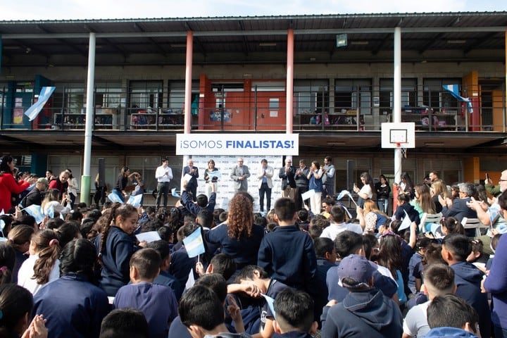 Colegio María de Guadalupe, el día que se festejó haber llegado a ser finalista del World’s Best School Prizes 2024.