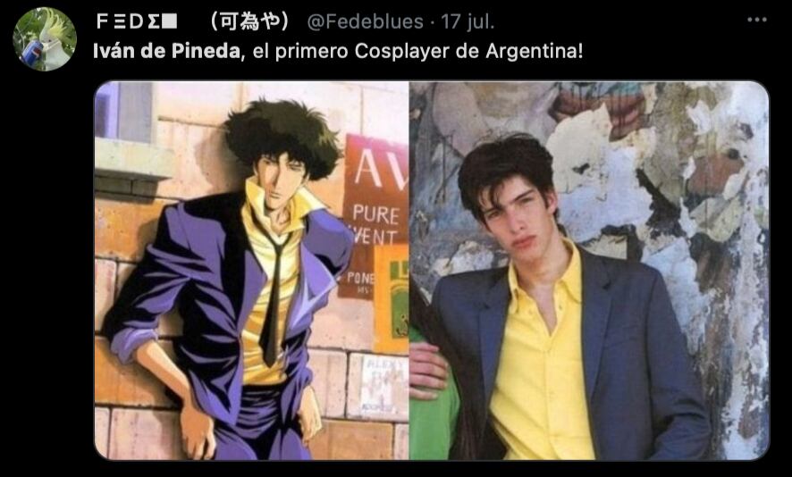 Hasta lo compararon con un personaje de animé.