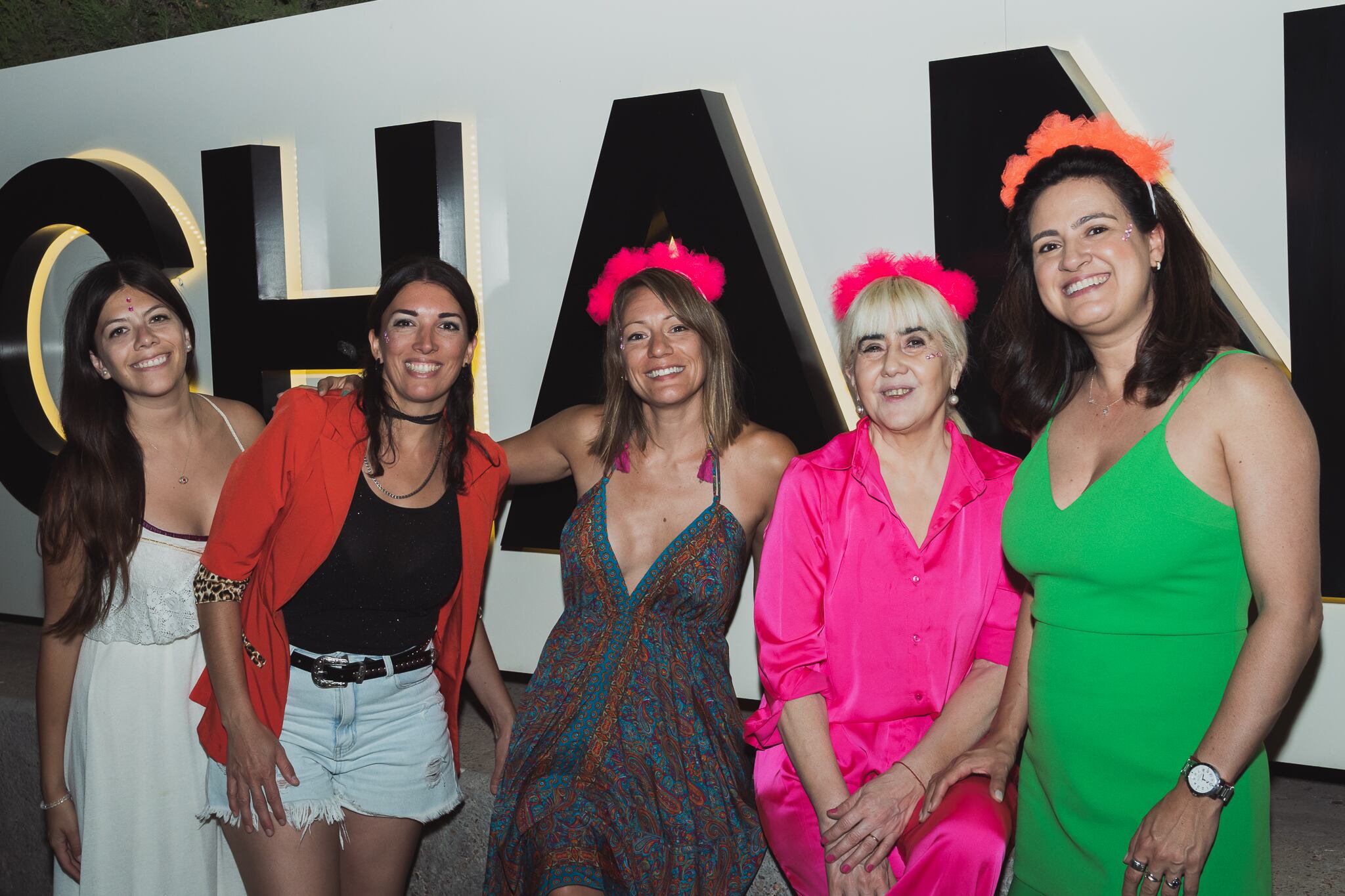 Florencia Afranllie, Celeste Foschi, Giovanna Yannelli, Fátima Villagra y Denise Bastos.