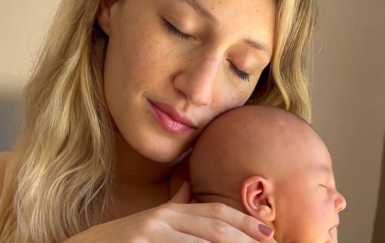 El primer mes de Luca, el hijo de Mica Viciconte.