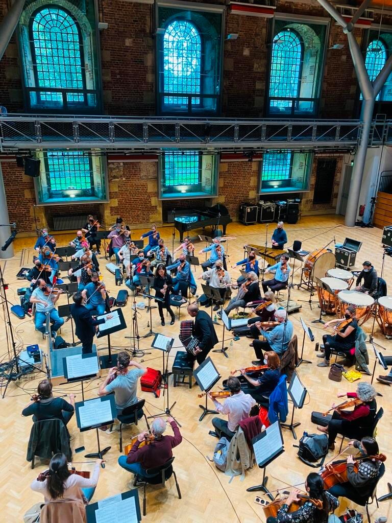 Ensayo de Juan Pablo Jofré con la Orquesta sinfónica de Londres