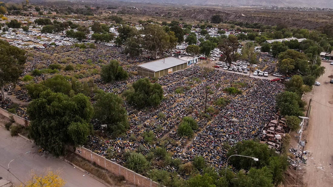 Compactarán 20 mil autos y mudarán la playa San Agustín. Foto: Gobierno de Mendoza. 