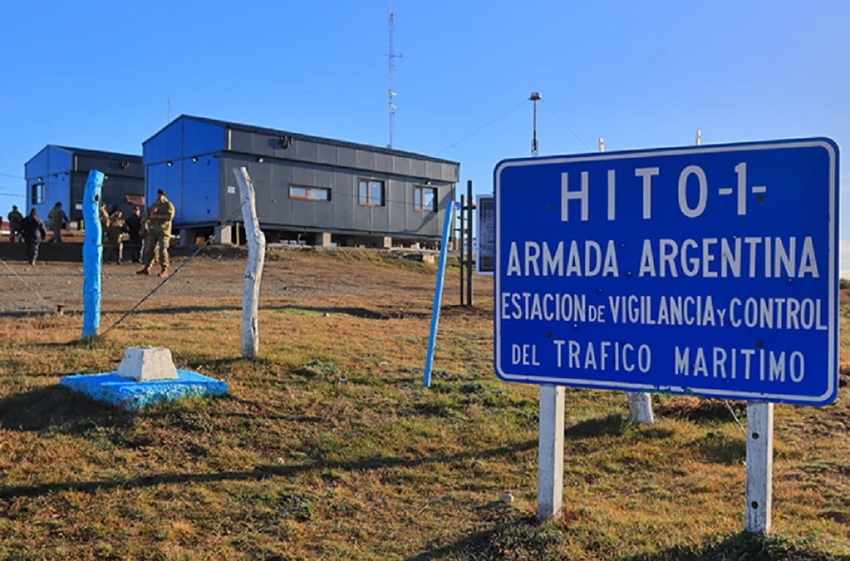 Hito 1, la estación que desató polémica entre Argentina y Chile por la instalación de unos paneles solares (foto gentileza)