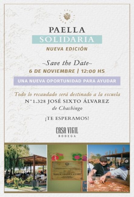 Paella solidaria.