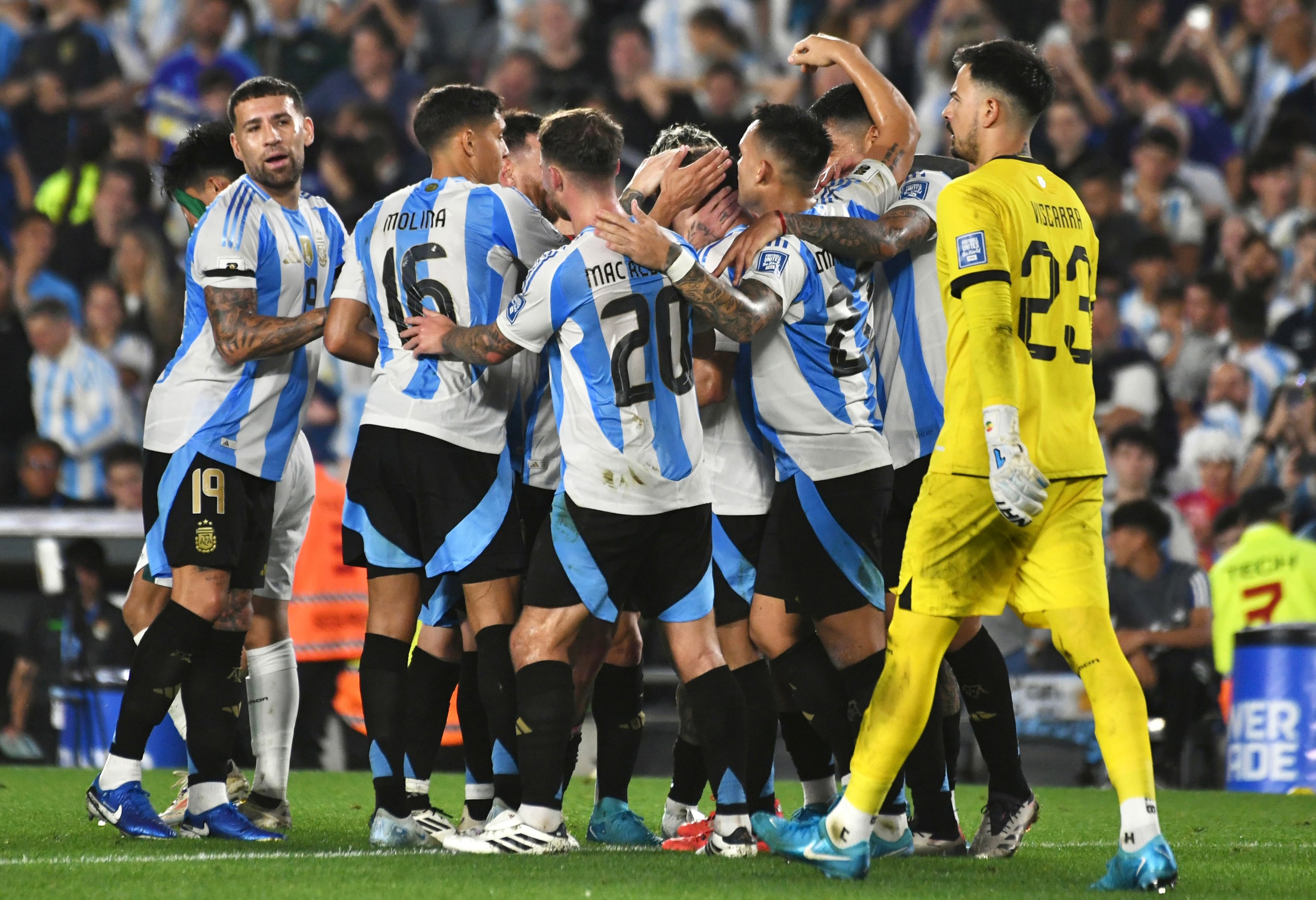 Festejo de Argentina. Argentina vs Bolivia./ Gentileza. 