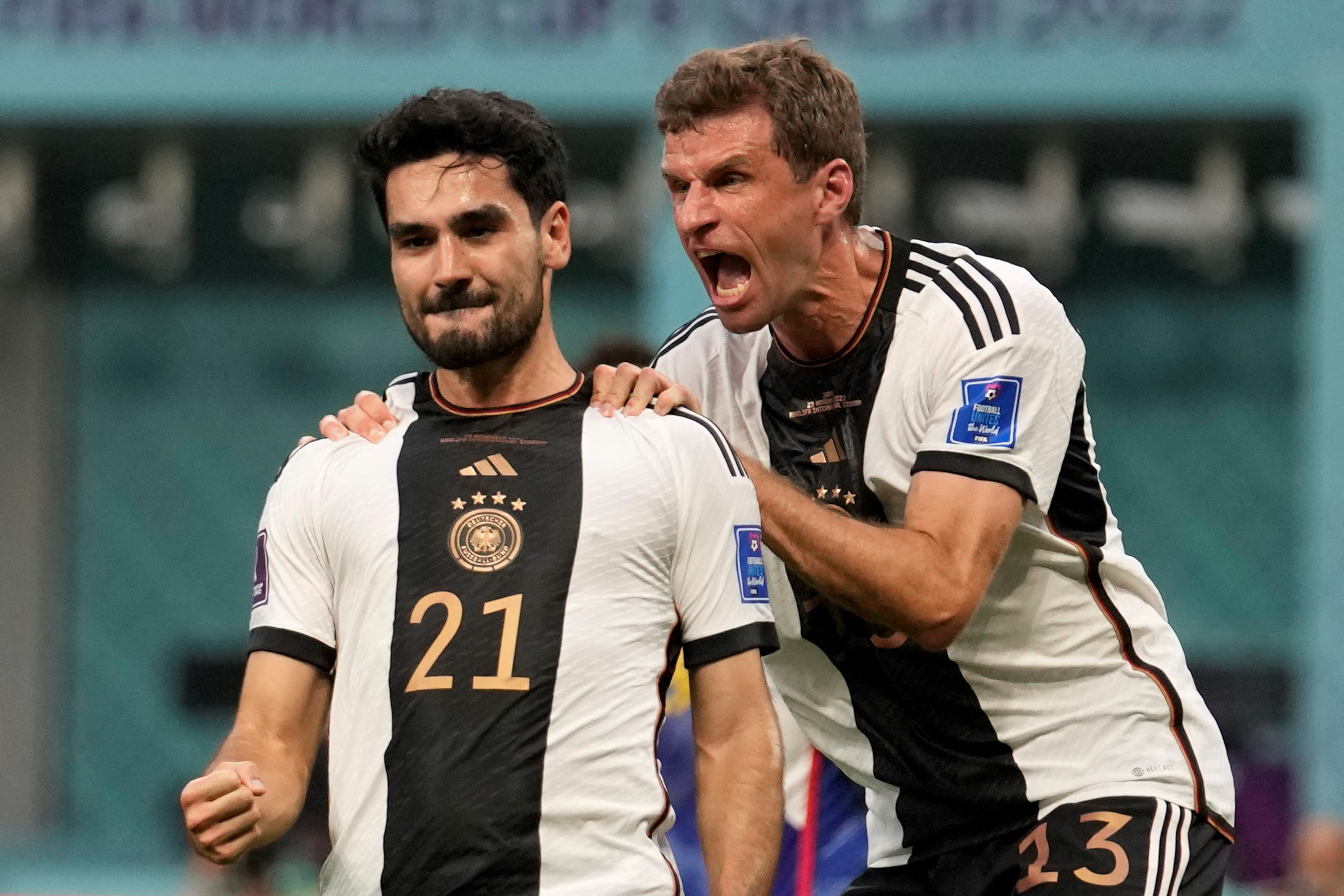 Gundogan celebra el 1 a 0 de Alemania ante Japón. (AP/Luca Bruno)