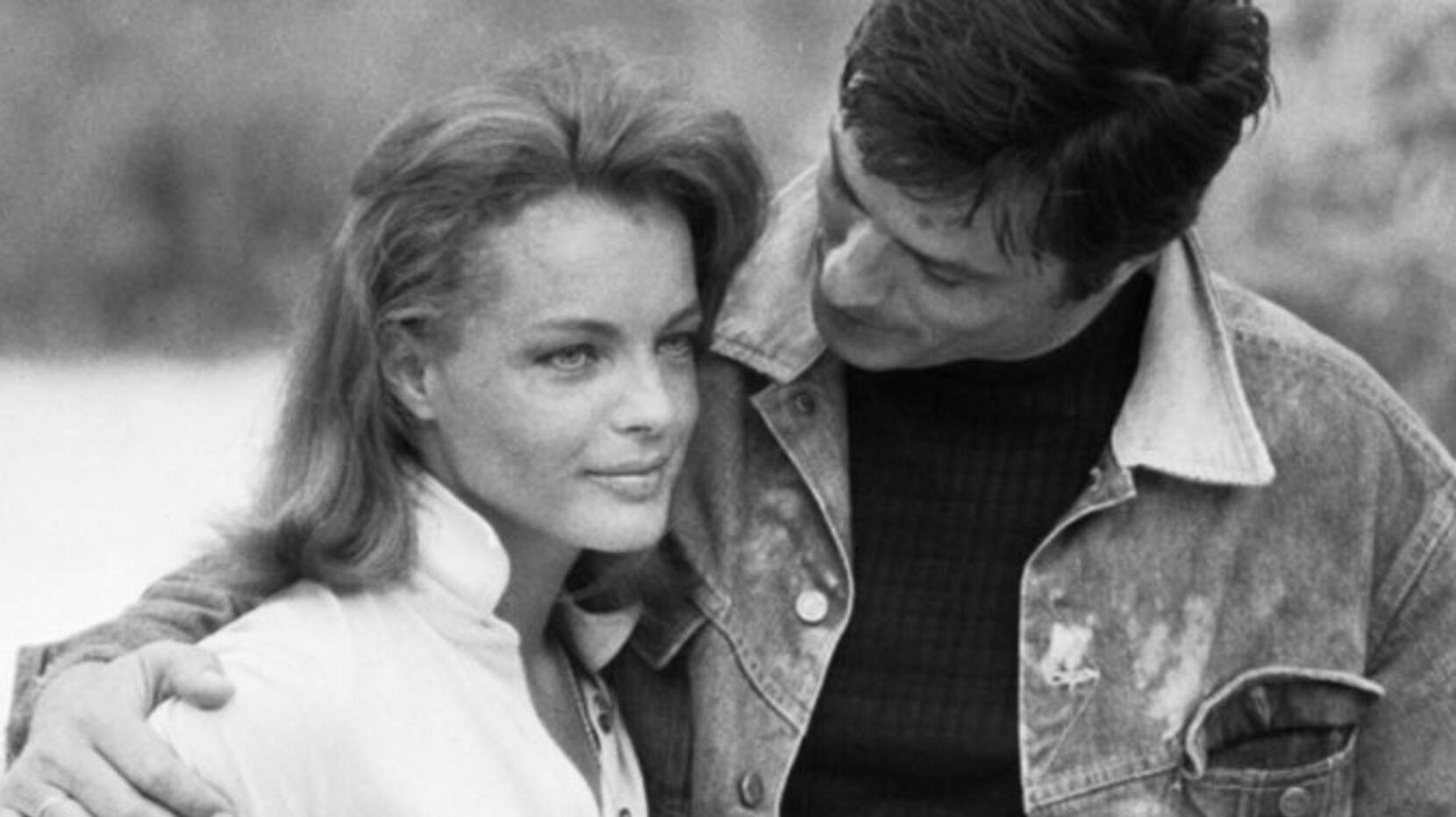 Romy Schneider y Alain Delon comprometidos.