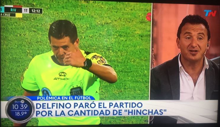 El escándalo de los "hinchas VIP" llegó a la televisión nacional. / TN 