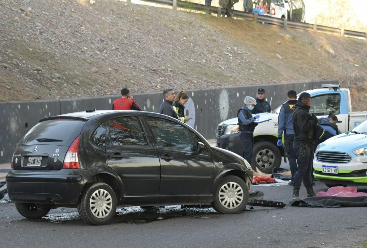 El incidente vial ocurrió frente al Parque Metropolitano de Maipú. Foto: Orlando Pelichotti.