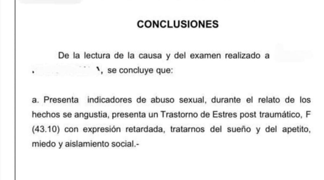 El informe psiquiátrico, contundente en contra de Villa. 