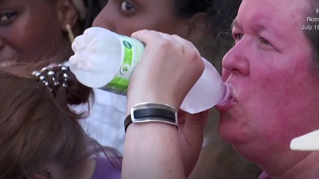 Roma sufrió esta tarde  el pico de la ola de calor alcanzando los 40 °C.