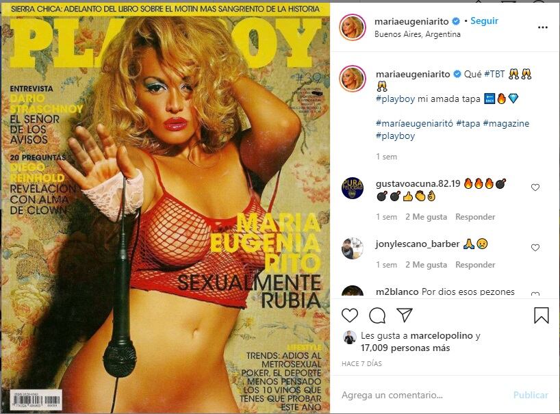 La rubia posó para Playboy